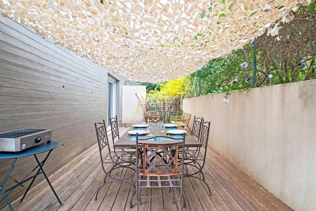 Ferienwohnung Le P'Tit Rimbaud, 6 Pers, Parking Prive, Jardin,Wifi Montpellier Exterior foto